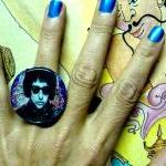 BOB DYLAN ooak glitter resi..