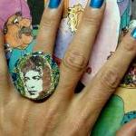 BOB DYLAN glitter resin rin..