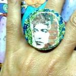 BOB DYLAN glitter resin rin..
